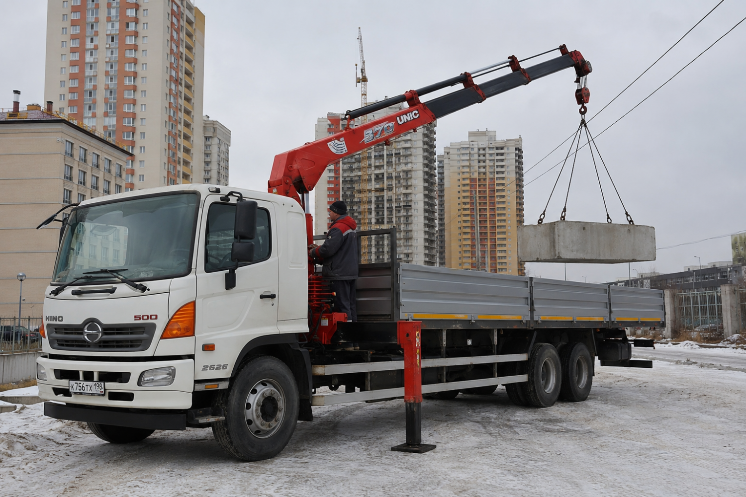 Аренда манипулятора 15 тонн в Москве